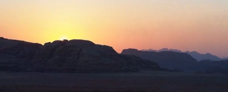 Wadi Rum Jordan sunset desert